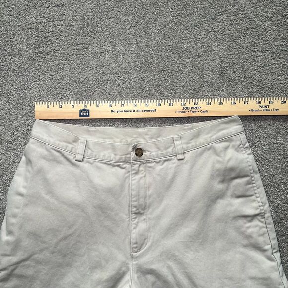 LL BEAN Pants Flannel Lined 34x29 Chinos Natural Fit - Picture 4 of 6